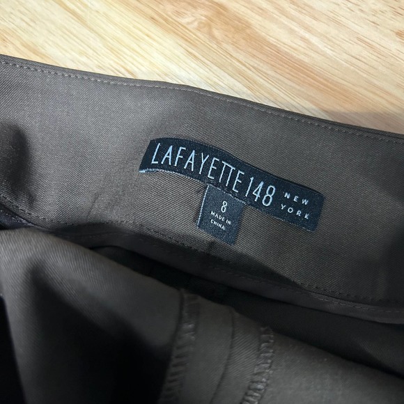 Lafayette 148 New York Wool Blend Stretch Ankle Waverly Trouser Pants Size 8 - Picture 11 of 12
